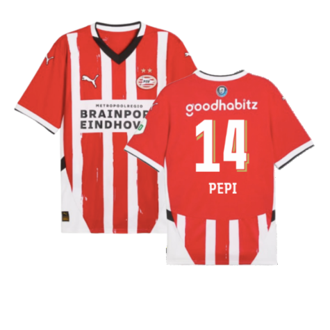 2024-2025 PSV Eindhoven Home Shirt (Pepi 14)