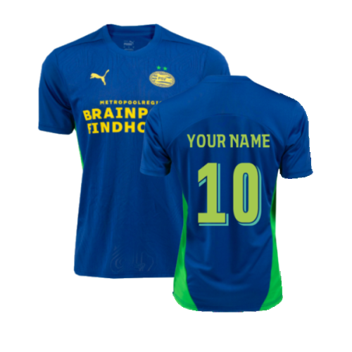 2024-2025 PSV Eindhoven Training Shirt (Cobalt) (Your Name)