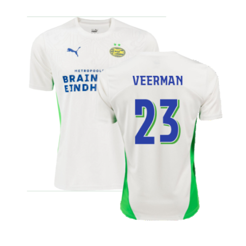 2024-2025 PSV Eindhoven Training Shirt (White) (Veerman 23)