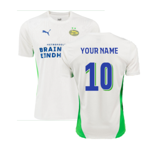 2024-2025 PSV Eindhoven Training Shirt (White) (Your Name)