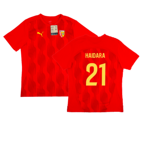 2024-2025 Racing Lens Pre-Match Shirt (Red) (Haidara 21)