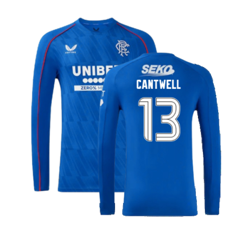 2024-2025 Rangers Long Sleeve Home Shirt (Cantwell 13)