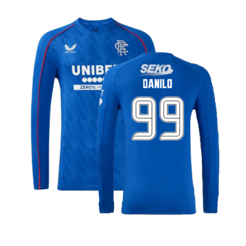 2024-2025 Rangers Long Sleeve Home Shirt (Danilo 99)