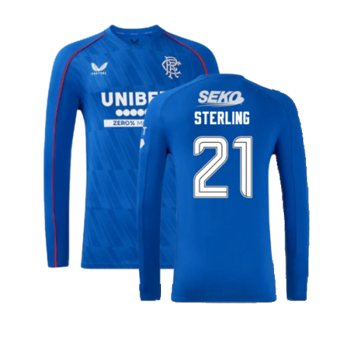 2024-2025 Rangers Long Sleeve Home Shirt (Sterling 21)