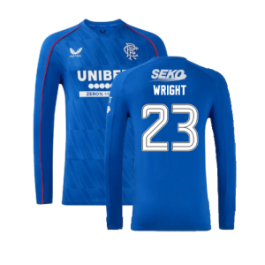 2024-2025 Rangers Long Sleeve Home Shirt (Wright 23)