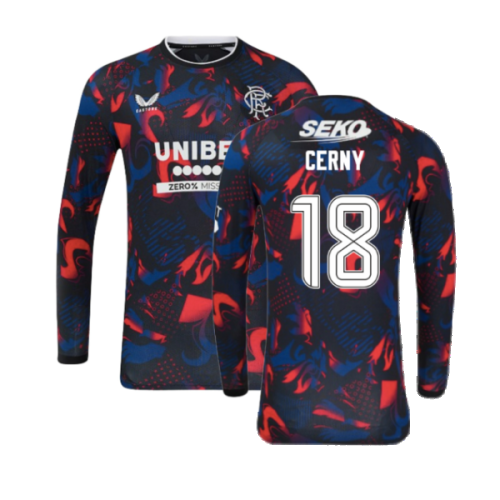 2024-2025 Rangers Long Sleeve Third Shirt (Cerny 18)