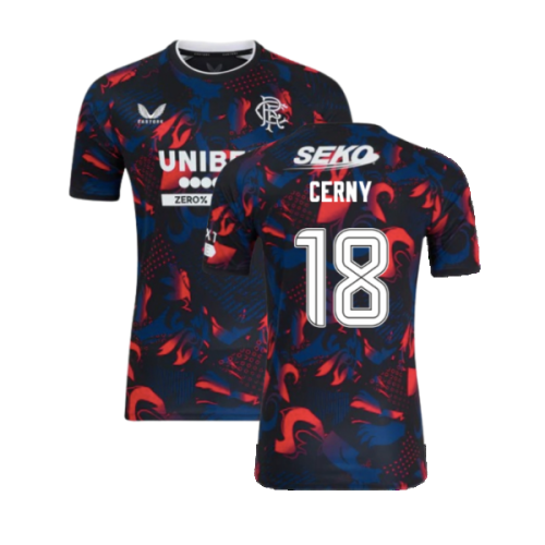 2024-2025 Rangers Third Authentic Pro Shirt (Cerny 18)