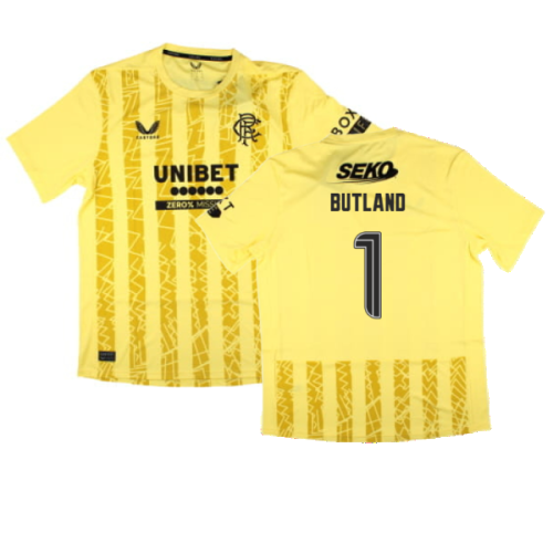 2024-2025 Rangers Third Goalkeeper Shirt (Yellow) (Butland 1)