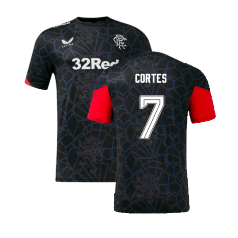 2024-2025 Rangers Third Matchday Tee (Black) (Cortes 7)