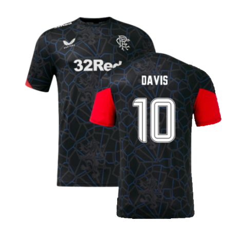 2024-2025 Rangers Third Matchday Tee (Black) (Davis 10)