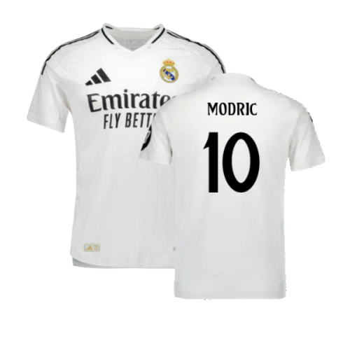 2024-2025 Real Madrid Authentic Home Shirt (Modric 10)