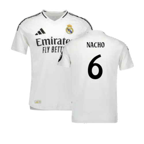 2024-2025 Real Madrid Authentic Home Shirt (Nacho 6)