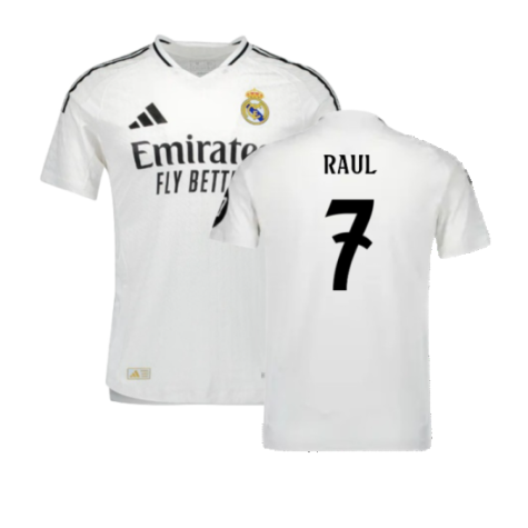 2024-2025 Real Madrid Authentic Home Shirt (Raul 7)