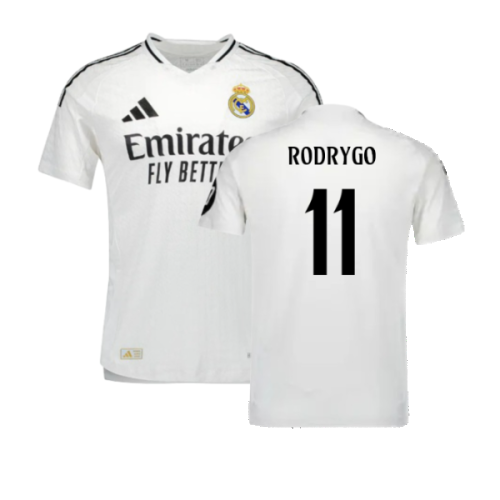 2024-2025 Real Madrid Authentic Home Shirt (Rodrygo 11)