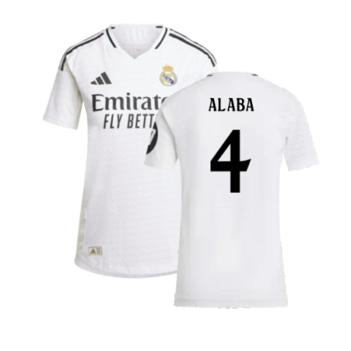 2024-2025 Real Madrid Authentic Home Shirt (Womens) (Alaba 4)