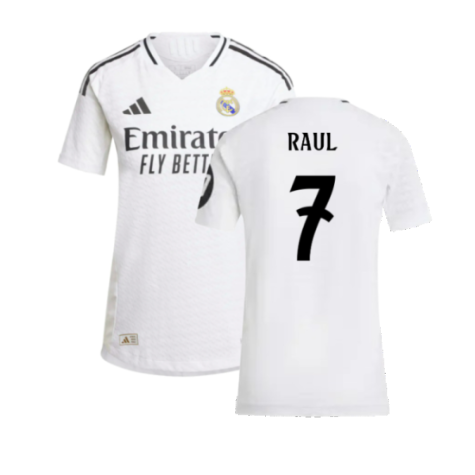 2024-2025 Real Madrid Authentic Home Shirt (Womens) (Raul 7)