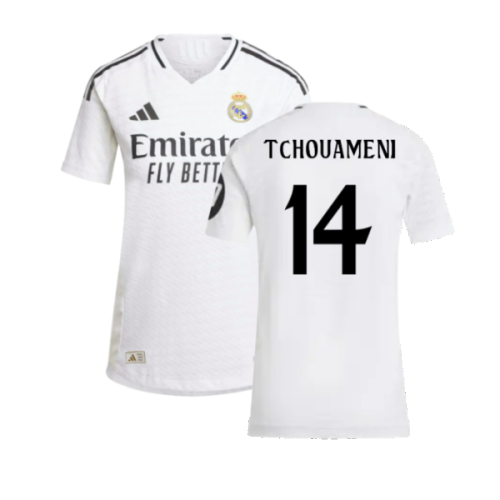 2024-2025 Real Madrid Authentic Home Shirt (Womens) (Tchouameni 14)