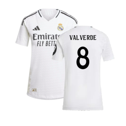 2024-2025 Real Madrid Authentic Home Shirt (Womens) (Valverde 8)