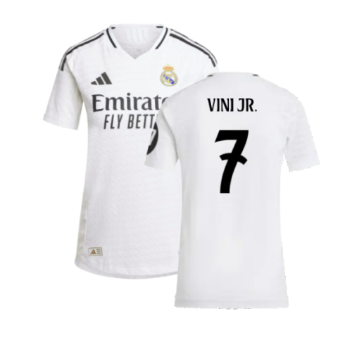 2024-2025 Real Madrid Authentic Home Shirt (Womens) (Vini Jr. 7)