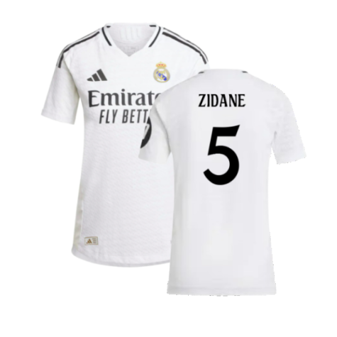 2024-2025 Real Madrid Authentic Home Shirt (Womens) (Zidane 5)