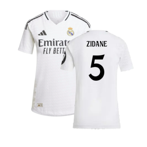 2024-2025 Real Madrid Authentic Home Shirt (Womens) (Zidane 5)