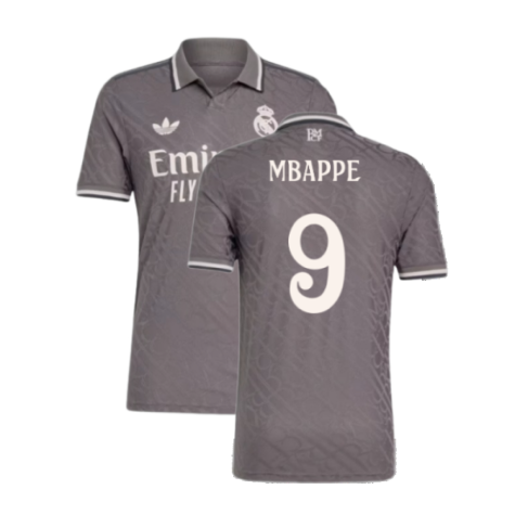 2024-2025 Real Madrid Authentic Third Shirt (Mbappe 9)