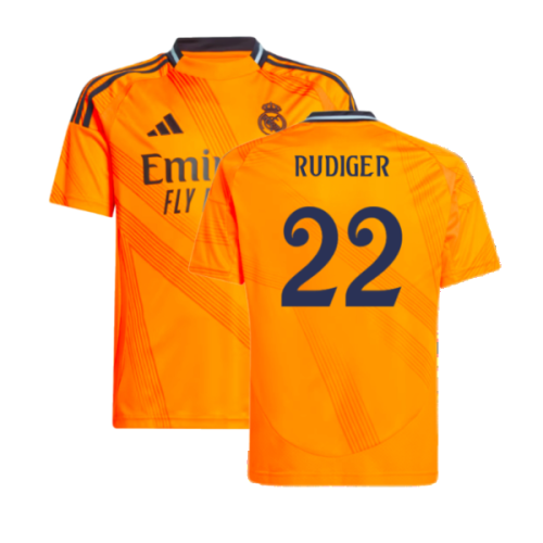 2024-2025 Real Madrid Away Shirt (Kids) (Rudiger 22)