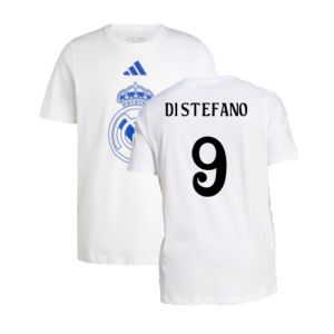 2024-2025 Real Madrid DNA Graphic Tee (White) (Di Stefano 9)