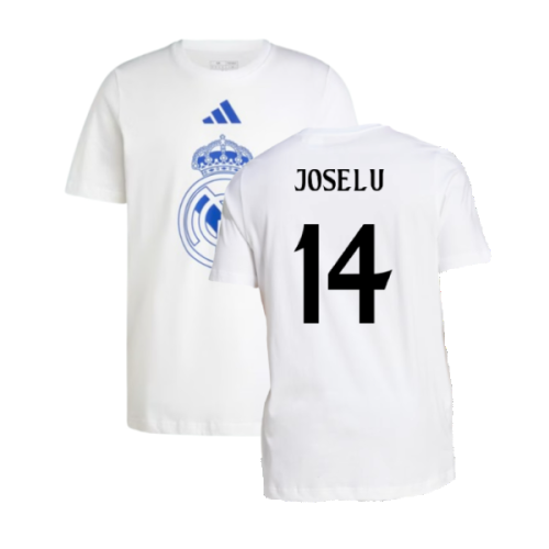 2024-2025 Real Madrid DNA Graphic Tee (White) (Joselu 14)