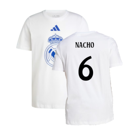 2024-2025 Real Madrid DNA Graphic Tee (White) (Nacho 6)