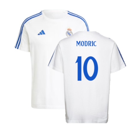 2024-2025 Real Madrid DNA Tee (White) (Modric 10)