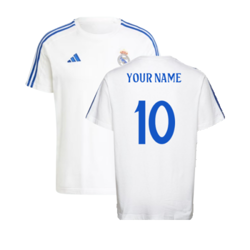 2024-2025 Real Madrid DNA Tee (White) (Your Name)