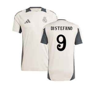 2024-2025 Real Madrid EU Training Jersey (Putty Mauve) (Di Stefano 9)