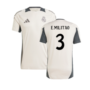 2024-2025 Real Madrid EU Training Jersey (Putty Mauve) (E.Militao 3)