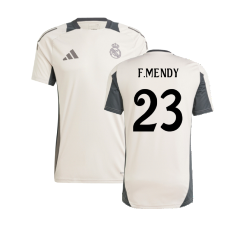 2024-2025 Real Madrid EU Training Jersey (Putty Mauve) (F.Mendy 23)