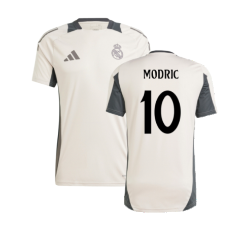 2024-2025 Real Madrid EU Training Jersey (Putty Mauve) (Modric 10)