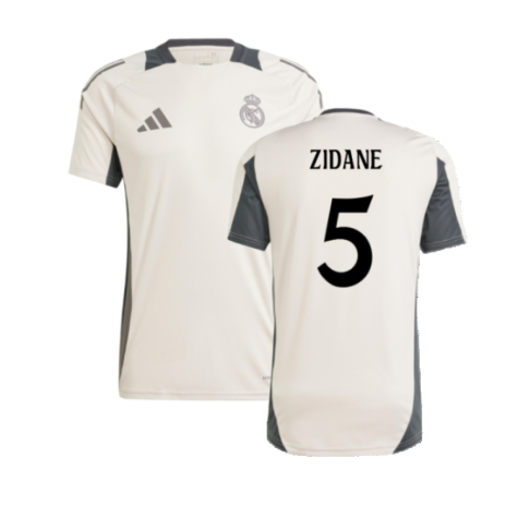 2024-2025 Real Madrid EU Training Jersey (Putty Mauve) (Zidane 5)