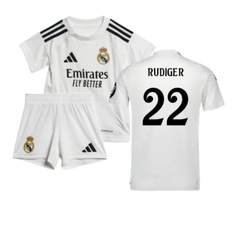 2024-2025 Real Madrid Home Baby Kit (Rudiger 22)