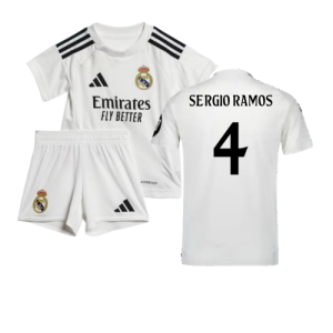 2024-2025 Real Madrid Home Baby Kit (Sergio Ramos 4)