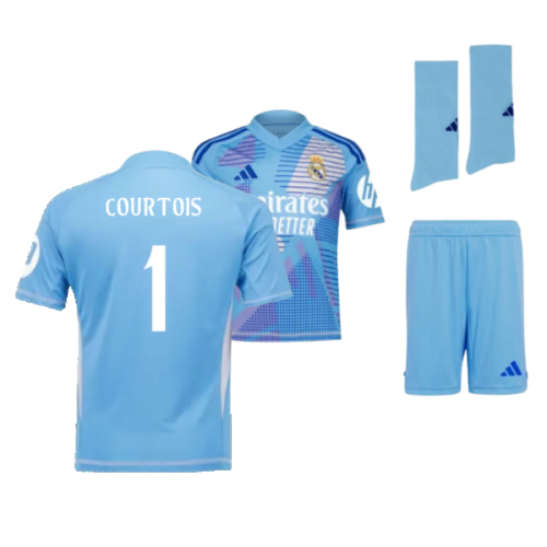 2024-2025 Real Madrid Home Goalkeeper Youth Kit (Courtois 1)