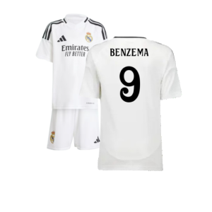 2024-2025 Real Madrid Home Mini Kit (Benzema 9)