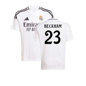 2024-2025 Real Madrid Home Shirt (Kids) (Beckham 23)