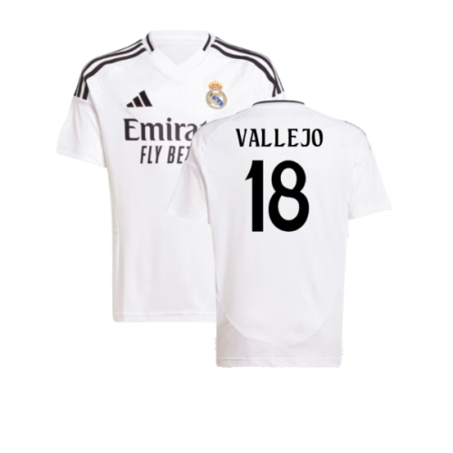 2024-2025 Real Madrid Home Shirt (Kids) (Vallejo 18)