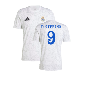 2024-2025 Real Madrid Pre-Match Shirt (White) (Di Stefano 9)