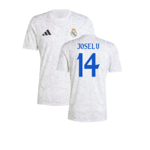 2024-2025 Real Madrid Pre-Match Shirt (White) (Joselu 14) 2024-2025 Real Madrid Pre-Match Shirt (White) (Joselu 14)