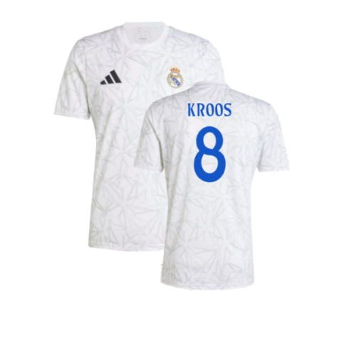 2024-2025 Real Madrid Pre-Match Shirt (White) (Kroos 8)