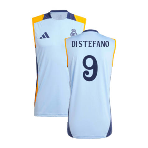 2024-2025 Real Madrid Sleeveless Jersey (Glow Blue) (Di Stefano 9)