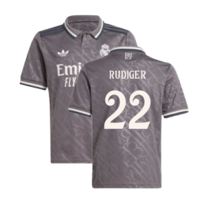 2024-2025 Real Madrid Third Shirt (Kids) (Rudiger 22) 2024-2025 Real Madrid Third Shirt (Kids) (Rudiger 22)