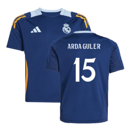 2024-2025 Real Madrid Training Jersey (Navy) - Kids (Arda Guler 15)