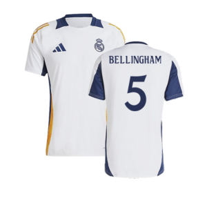 2024-2025 Real Madrid Training Shirt (White) (Bellingham 5)